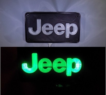 JEEP EMBLEM LED LIGHT/NIGHTLIGHT