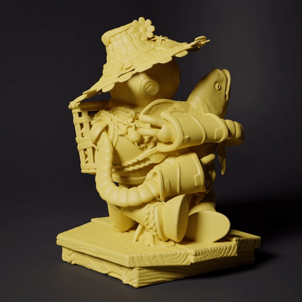 PALIA EINAR CHIBI FIGURE WITH ANCIENT FISH