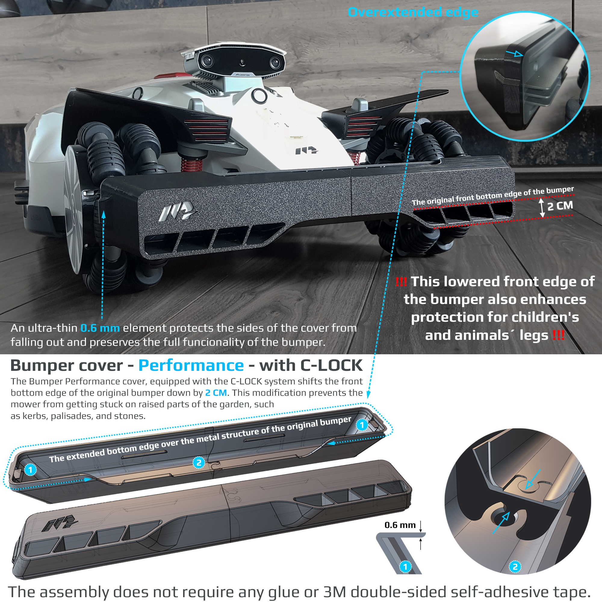 LUBA 1 & 2 - FRONT BUMPER COVER - PERFORMANCE
