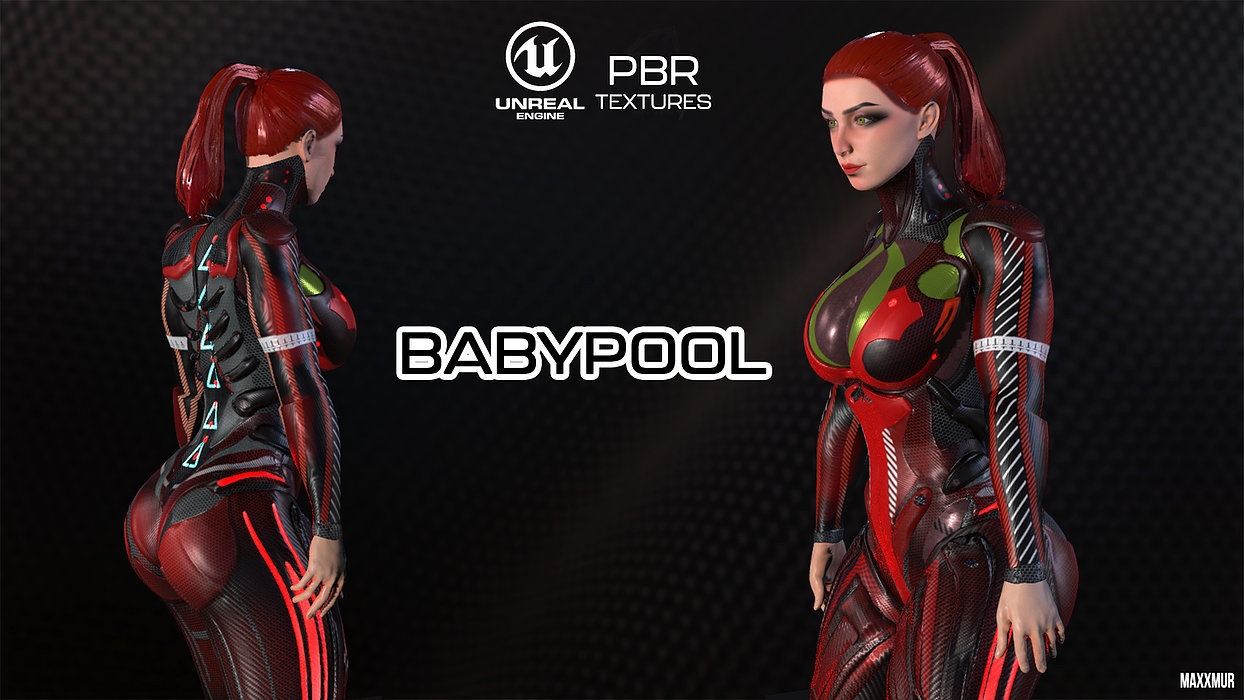 BABYPOOL Low-Poly Game Ready PBR 3D Character