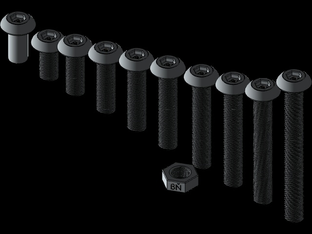 M3 Machine Screw set 6, 8...