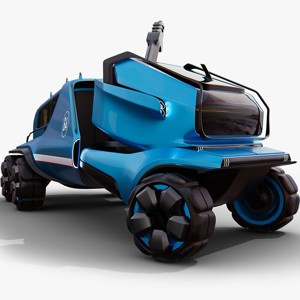 Futuristic Mars Rover Concept