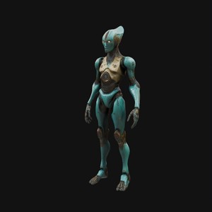 Sci Fi Robot Female Rigged