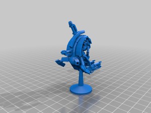 space skeleton robot on space bike