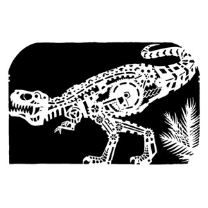 Gear T-rex stencil