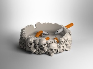 skull ashtray biomechanical skull ashtray robot ashtray