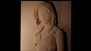 Sarah Connor Terminator CNC 3d Print High Relief Sand Casting