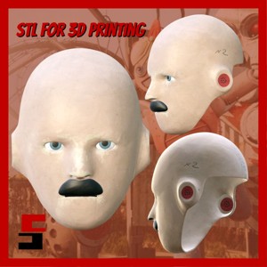 ATOMIC HEART VOV-A6 ROBOT MASK FACE COSPLAY
