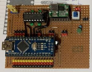 Arduino Nano Robot Controller Board for L0Cost Robots Built on Matrix or Strip Board
