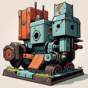 Retro Robot Design