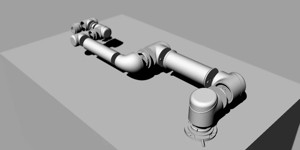 Movable 1:3 Model of Universal Robots UR5
