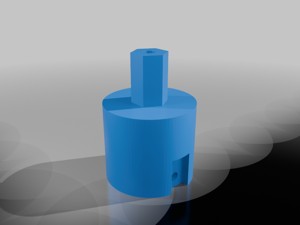 Acoplador para Motor NEMA e Rodinha de Robô / Coupler for NEMA Motor and Robot Wheel
