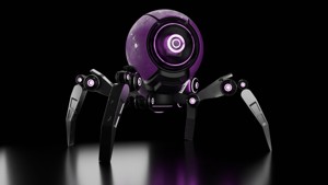 3D 3D Mini Spider Robot Model