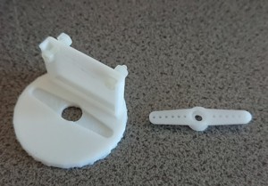 Raspberry Pi camera to SG90 mount (pan only)