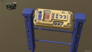 Vault gate remote control panel with  pipboy- clean - Pack