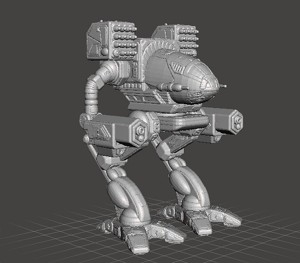 TIMBERWOLF MADCAT ROBOT WARRIOR MINIATURE MODEL FOR GAMES