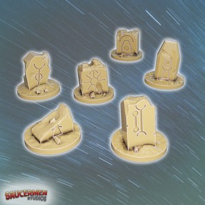 ANCIENT ROBOT ALIEN OBJECTIVE MARKERS