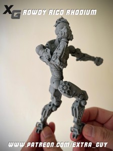 ROWDY RICO RHODIUM 3D PRINT OVER 100MM
