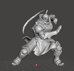ALPHONSE ELRIC MINIATURE MODEL FOR GAMES RPG FULLMETAL ALCHEMIST