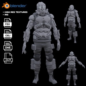Scifi robot space guard