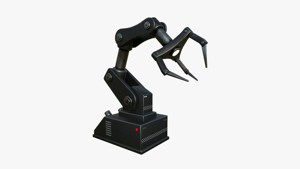 Robotic Hand A06 Black Metal - Machinery Industrial Design