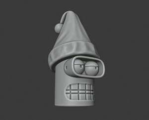 BENDER CHRISTMAS KEYCHAIN - FUTURAMA