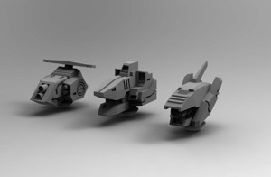 Robo Fish-boy Alternate Heads