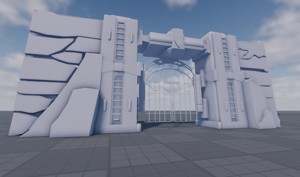 Futuristic High Security Gate