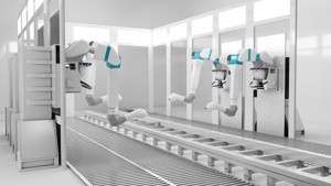 Robotic Arms Paint Booth