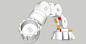 Teach-In device for 6DOF robot arm