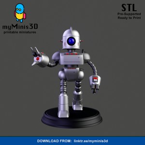 WARRIOR 1 OF THE INVADER ROBOTS WARBAND | 3D PRINT MODELS.