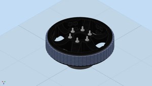 Ultralightweight 6in Diameter Traction Wheel