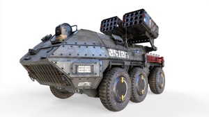 ROCKET LAUNCHER DRONE VEHICLE