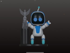 ASTRO BOT AND GOTY TROPHY DESK DECOR