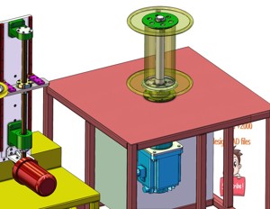 industrial 3D model Winding machine