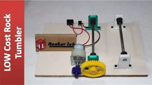 Low cost DIY Rotary tumbler using robotic parts and printer parts