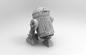 R2-D2 ROBOT 3D PRINT MODEL