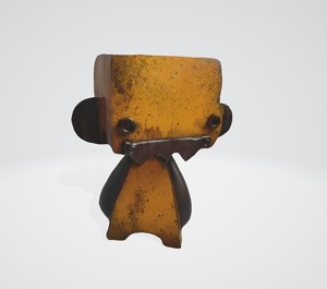 Rusty Cartoon Robot 3D Model
