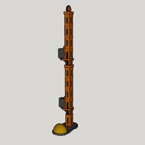 Robot leg skeleton