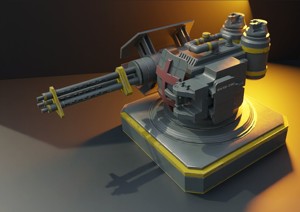 Mech Turret -Textured