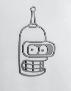 Bender 2D Wall Art Futurama