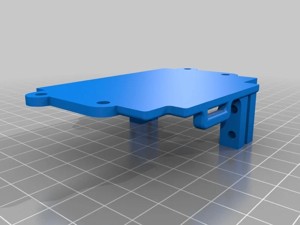 TRX4 Bronco mount for servo-winch on front tray
