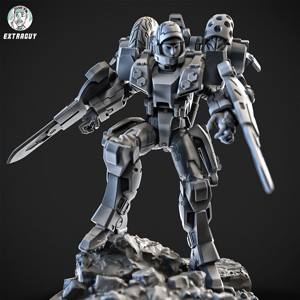 Blade Hurricane Mech 100mm and 32mm approximate Height