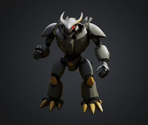 DIB DINO MONSTER BOT STL OBJ GLB FOR 3D PRINTER