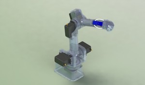 6 axis robot made of hobb...