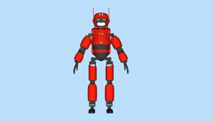 LD&R orange robot with electrify full size