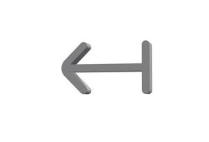 3d arrow from left