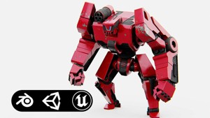 COMBAT DROID XARA  Rigged for Unreal Engine - Unity - MIXAMO