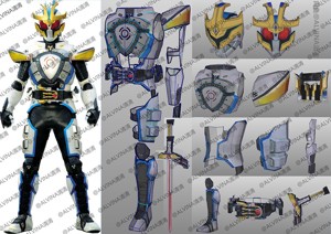 Kamen Rider Ixa Save and Burst Mode Armor - DIY Cosplay Pepakura