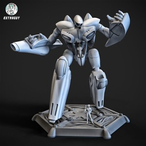 Curvy Robot 75mm and Princess Pilot